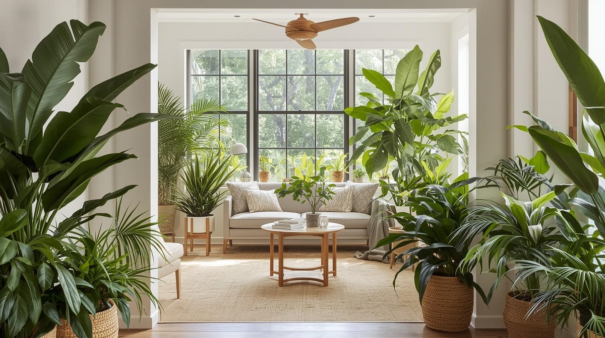 biophilic living room